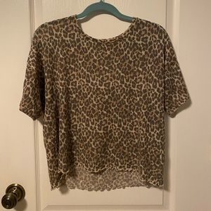 Cheetah print shirt